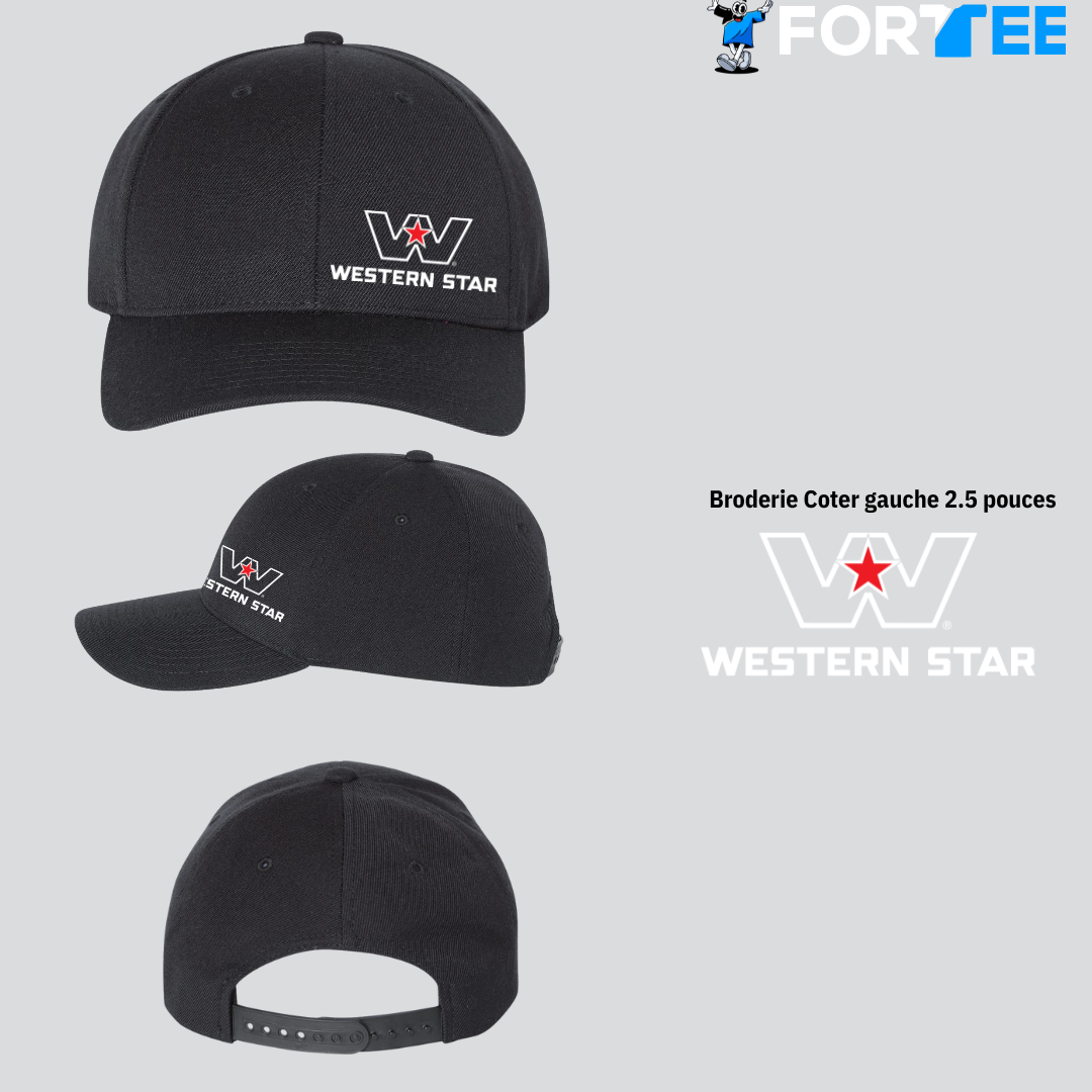 Casquette à visière en sergé Western Star