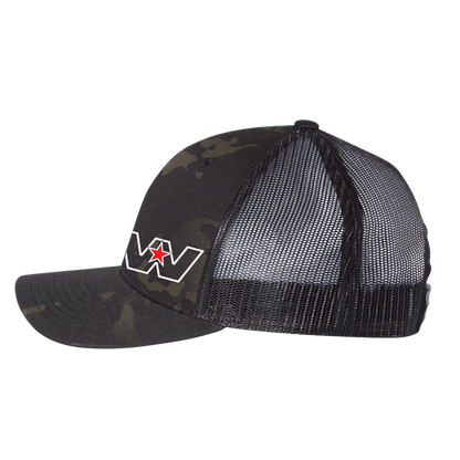 Casquette camouflage, arrière en maille Western Star