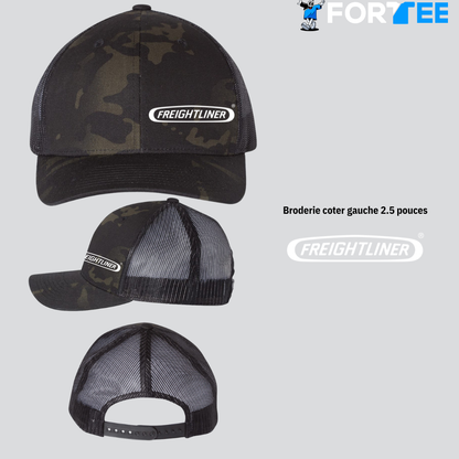 Casquette camouflage, arrière en maille Freightliner