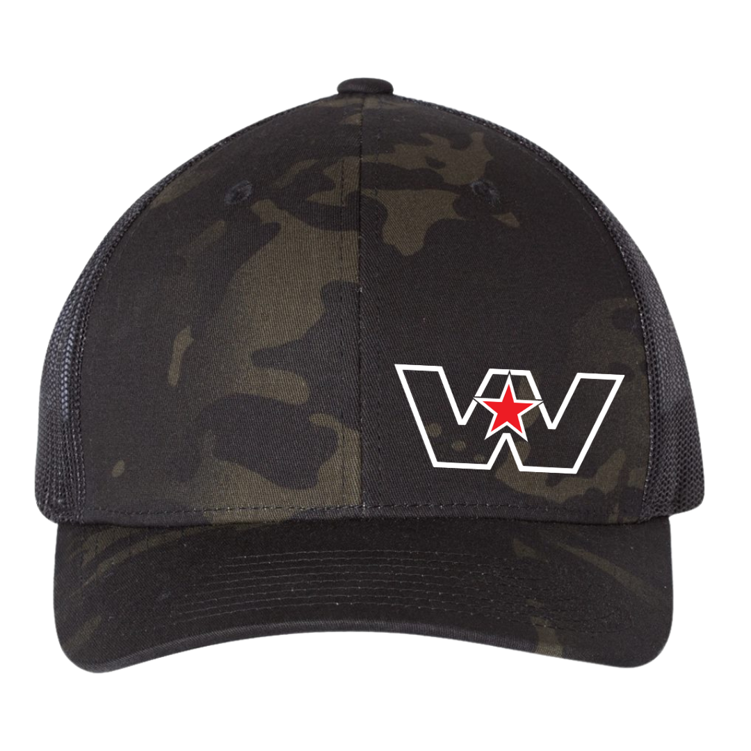 Casquette camouflage, arrière en maille Western Star