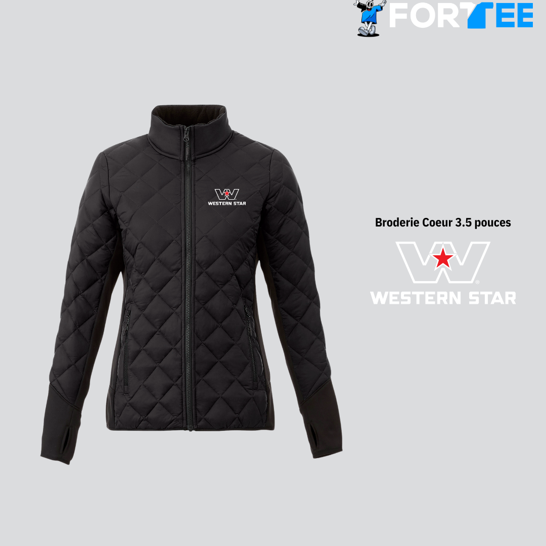 Manteau hybride Rougemont avec panneaux latéraux polyester élasthanne - femme Western Star