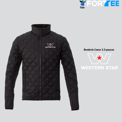 Manteau hybride Rougemont avec panneaux latéraux polyester élasthanne - Homme Western Star